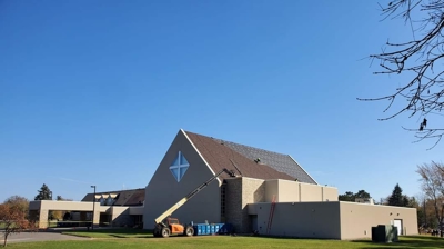 roofing project in progress Photo